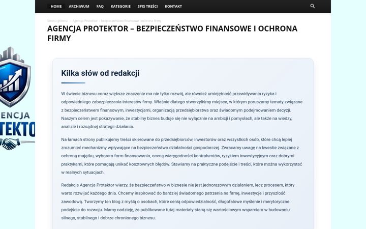 Screenshot ta' agencja-protektor.pl