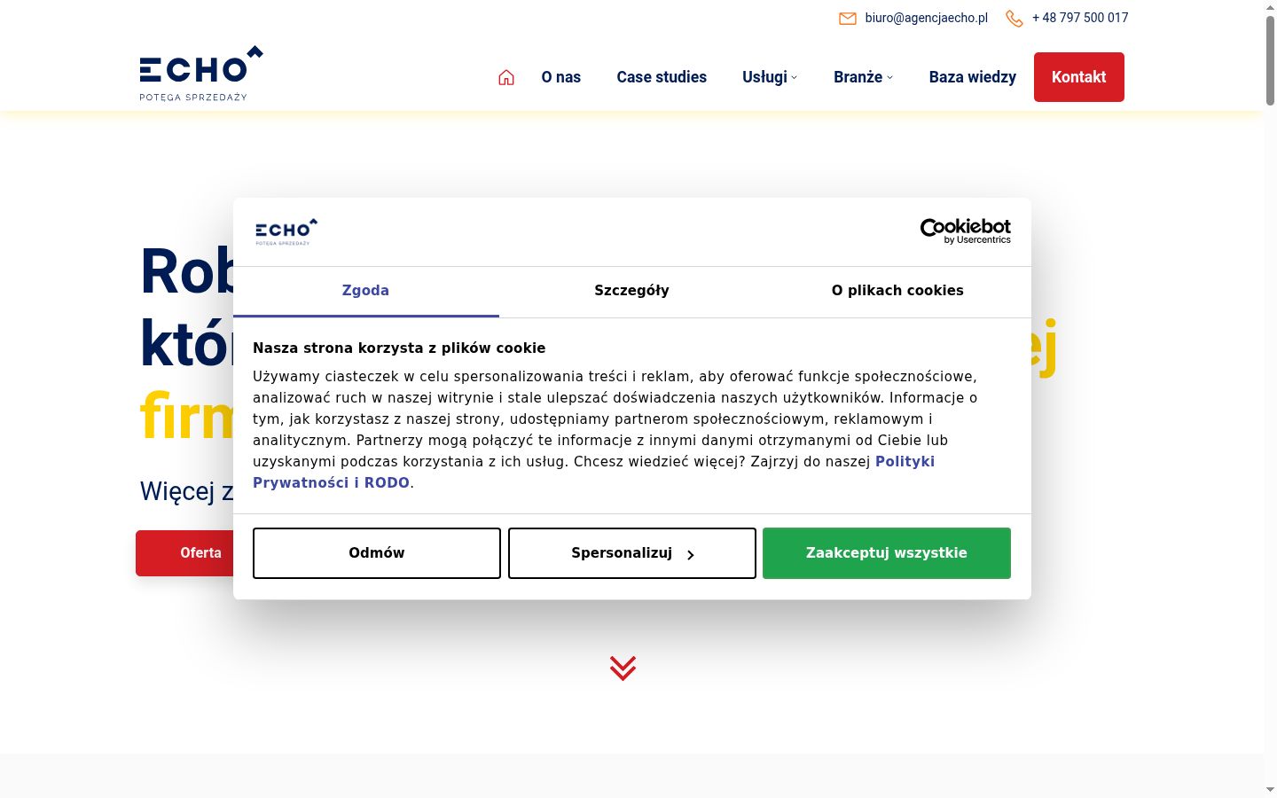 Captura de ecrã do banner de consentimento apresentado antes de qualquer interação
