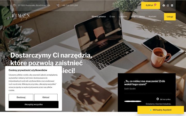 Captura de pantalla de agencjalimon.pl