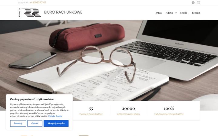 Ekraanipilt saidist agencjarr.waw.pl