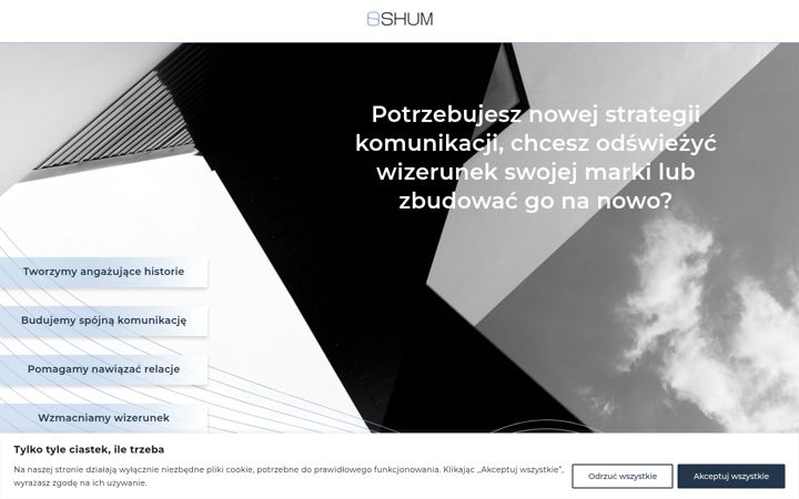 Screenshot of agencjashum.com