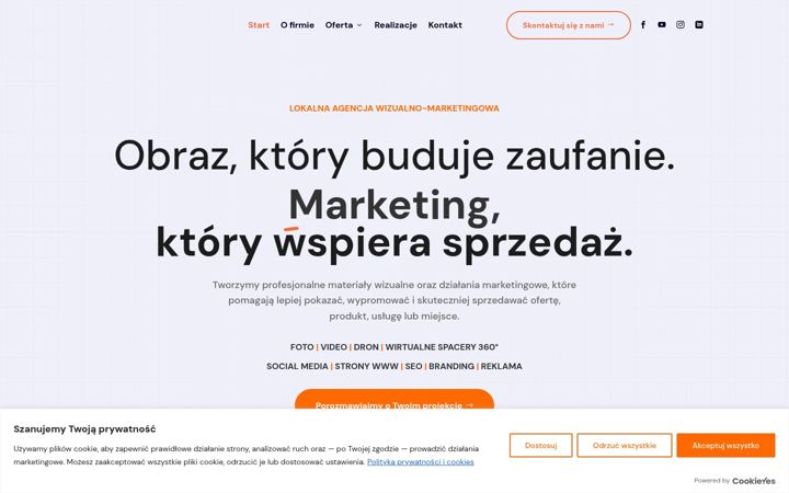 Captura de pantalla de agencjawizualna.pl
