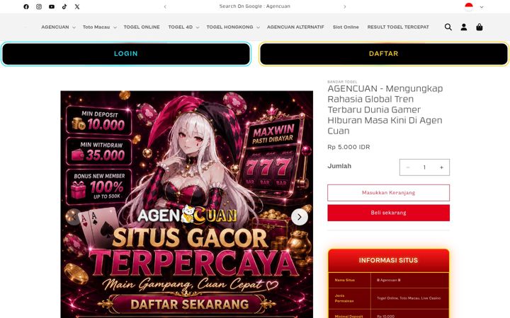 Screenshot di agencuan.net