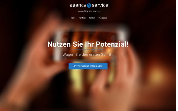 Snímek obrazovky agency4service.de
