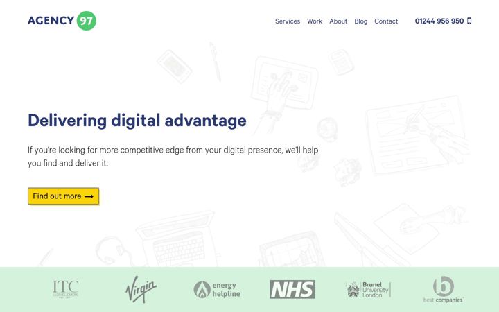 Screenshot of agency97.com