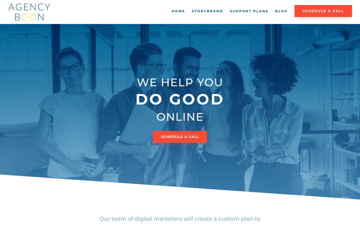 Screenshot of agencyboon.com