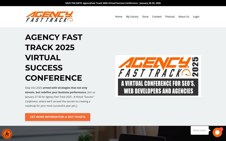 Screenshot von agencyfasttrack.com