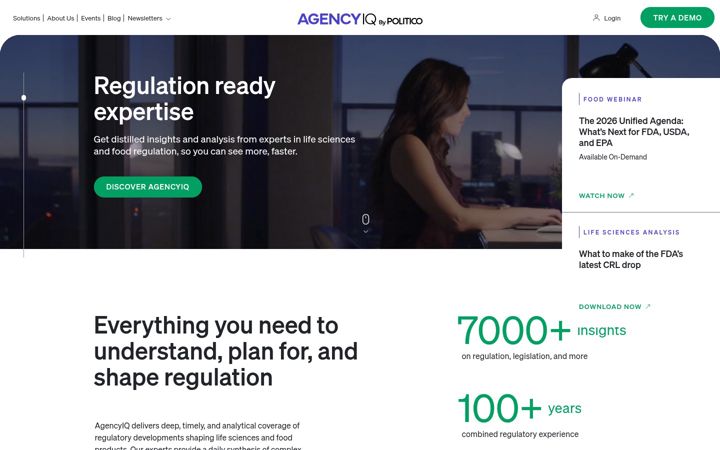 Screenshot of agencyiq.com