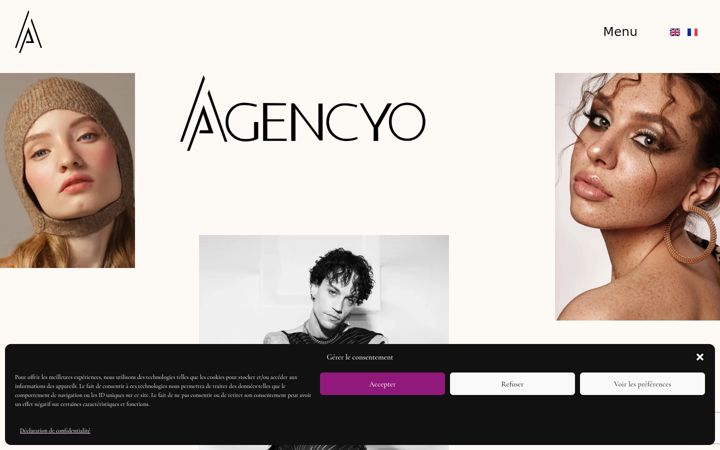 Screenshot von agencyoparis.com