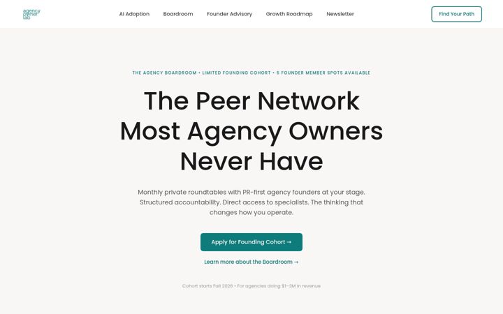 Screenshot von agencyownerlab.com