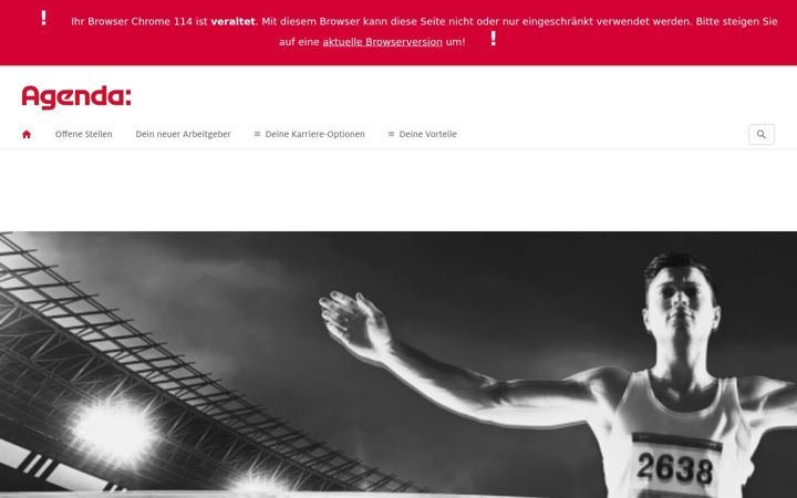 Screenshot of agenda-karriere.de