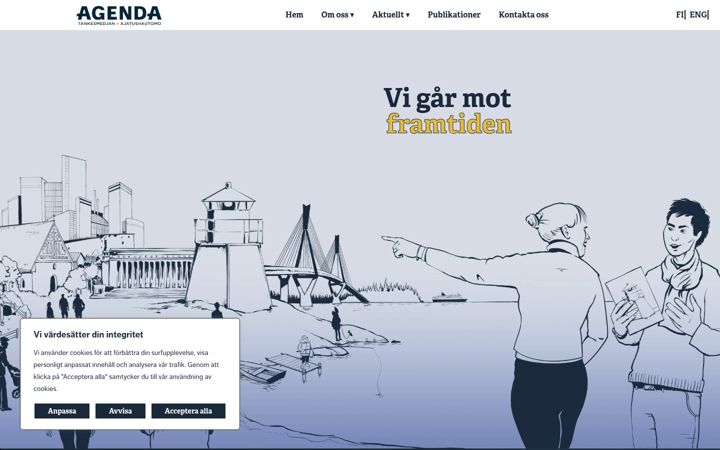 Екранна снимка на agenda.fi