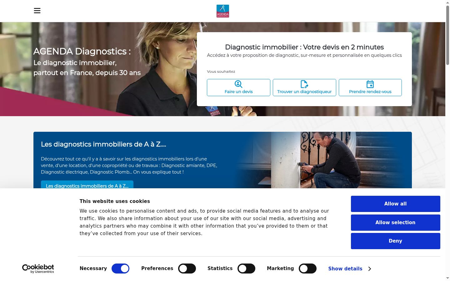 Screenshot tal-banner tal-kunsens muri qabel kwalunkwe interazzjoni