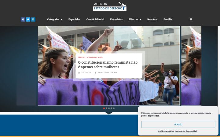 Skjermbilde av agendaestadodederecho.com