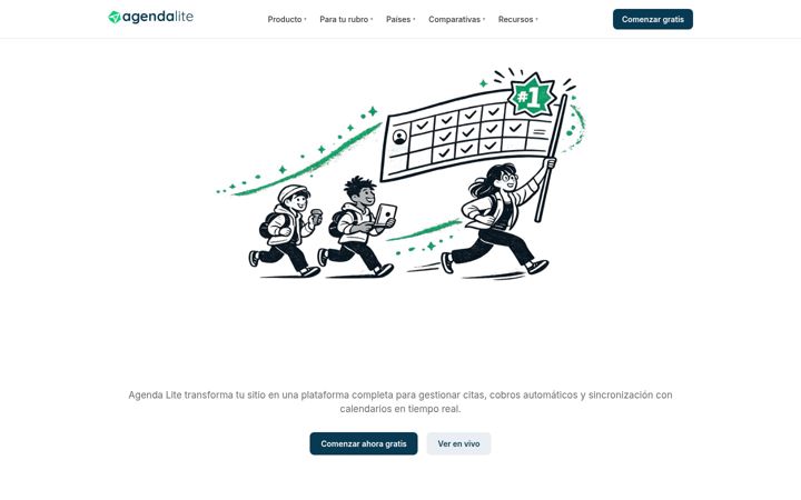 Screenshot of agendalite.com