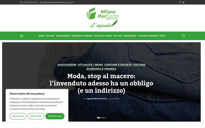Ekraanipilt saidist agendamilanopercorsi.it