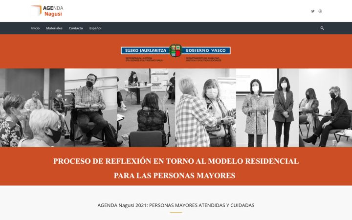 Screenshot of agendanagusiresidencias.eus