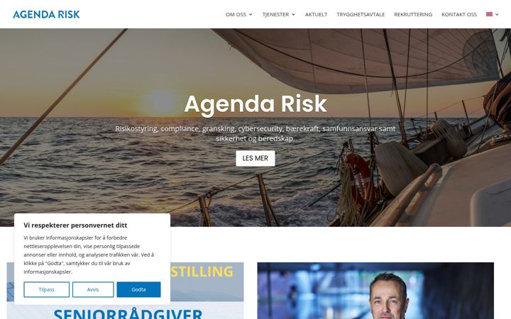 Screenshot του agendarisk.no