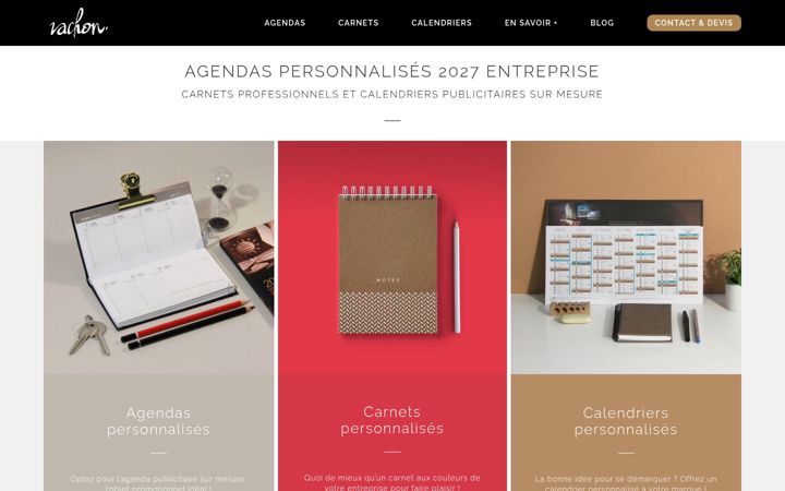 Screenshot of agendas-vachon.com