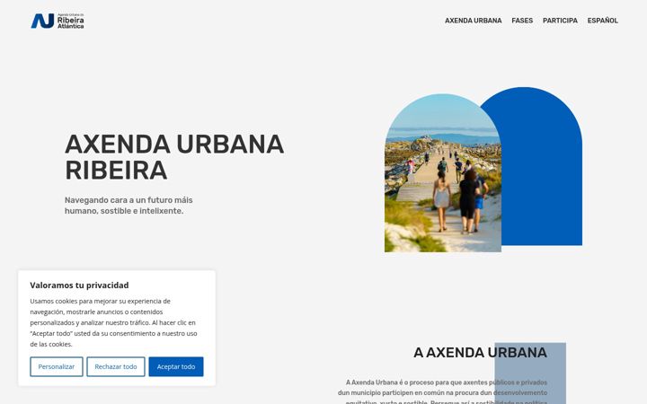 Screenshot of agendaurbanaribeira.gal