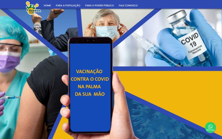 Screenshot of agendavacina.app.br