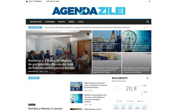 Ekrano kopija agendazilei.ro