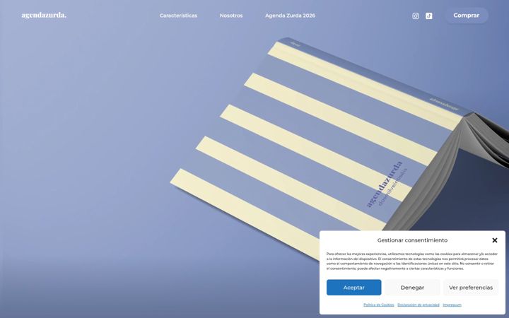 Screenshot ta' agendazurda.com
