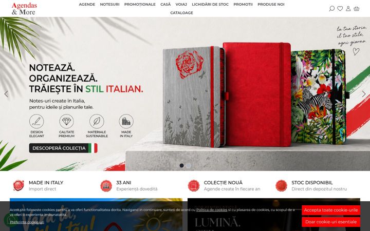 Ekrano kopija agendeitalia.ro