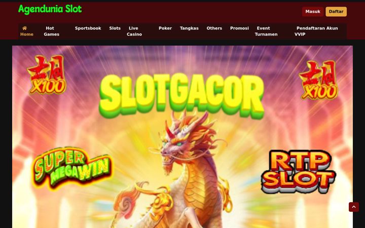 Screenshot of agenduniaslot.com