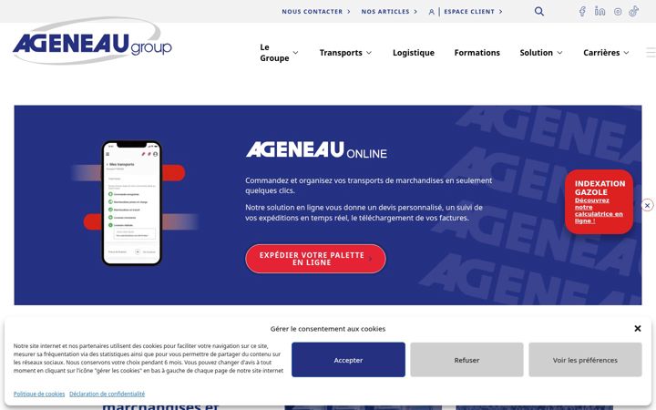 Screenshot ta' ageneau.fr