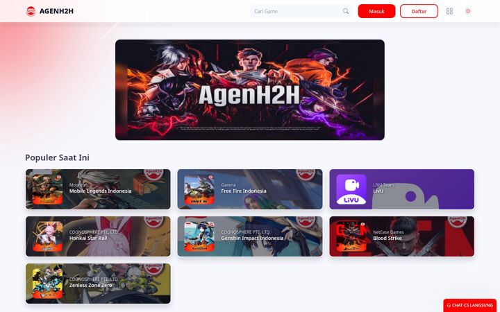 Screenshot ta' agenh2h.com