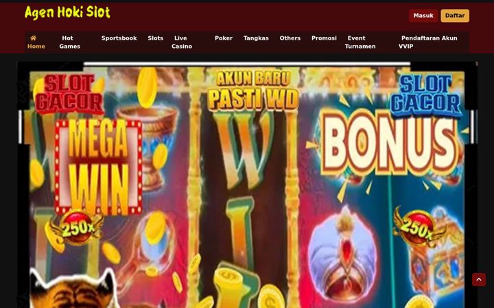 Screenshot of agenhokislot.net