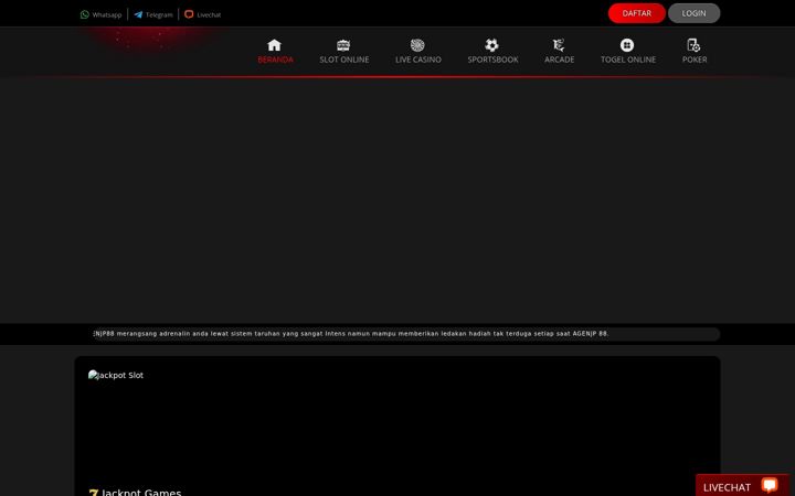 Screenshot of agenjp88.com