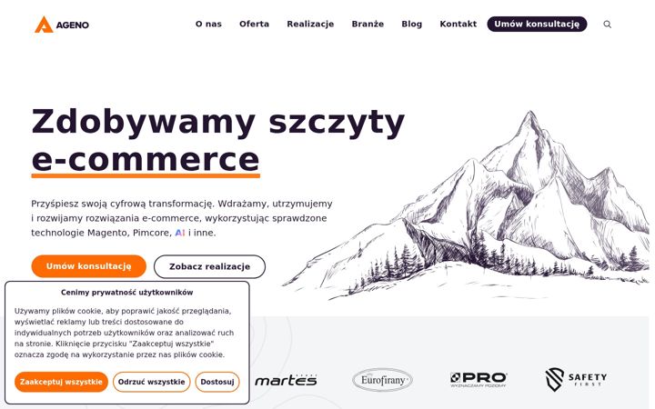 Screenshot of ageno.pl