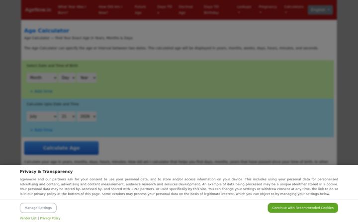 Screenshot of agenow.io