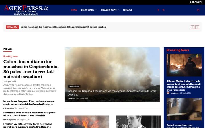 Ekrano kopija agenpress.it