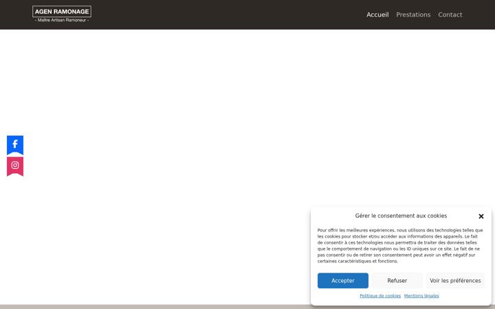 Screenshot of agenramonage47.fr