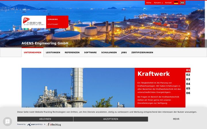 Screenshot of agens-gmbh.com