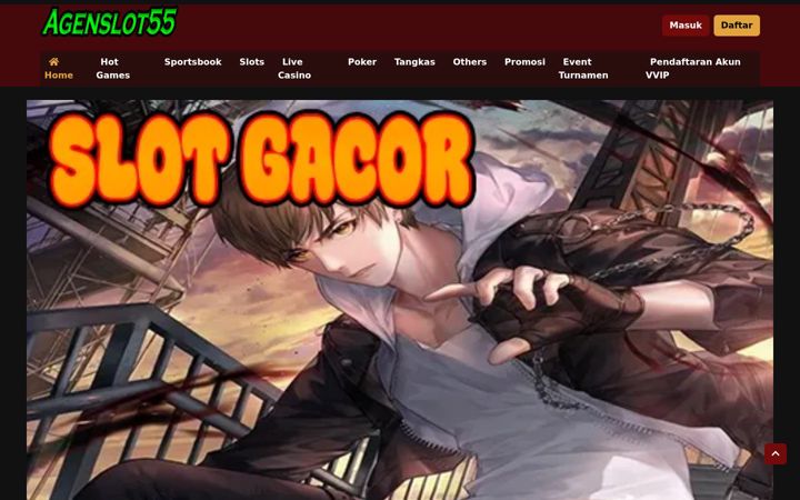 Screenshot of agenslot55.net