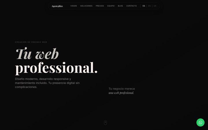 Screenshot of agent4bizz.com