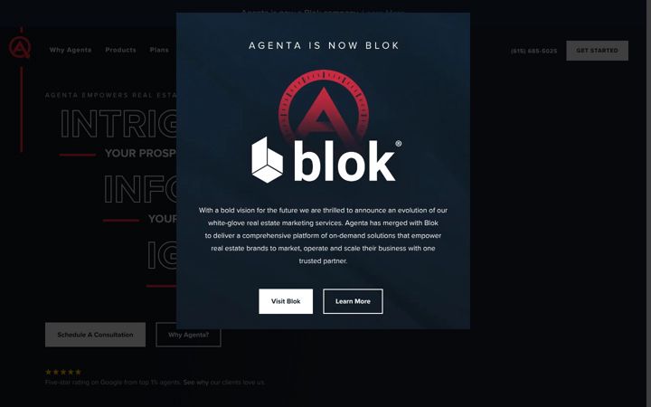 Screenshot of agentawebsites.com