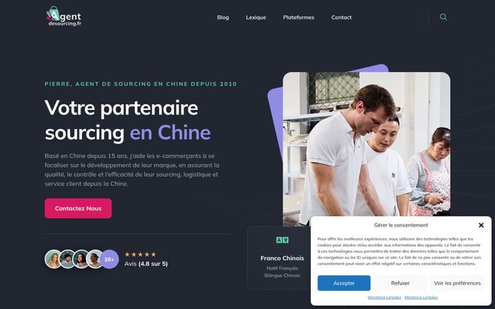Screenshot of agentdesourcing.fr