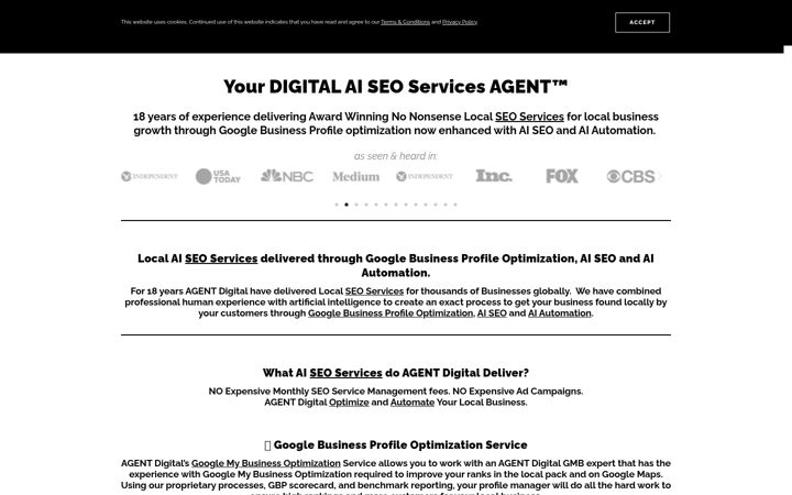 Screenshot of agentdigital.co.uk