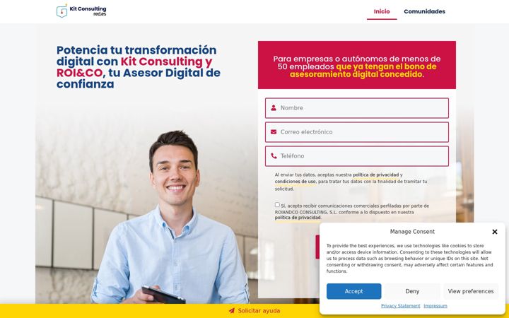 Posnetek zaslona agente-kit-consulting.es