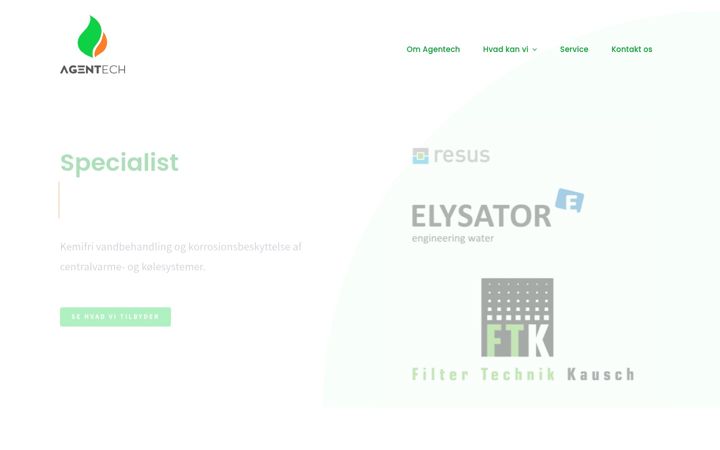 Screenshot of agentech.dk
