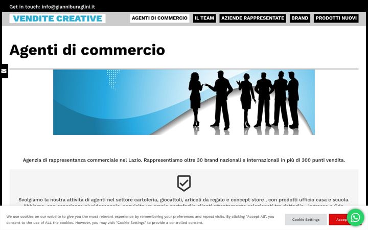 Posnetek zaslona agentedicommercio.com