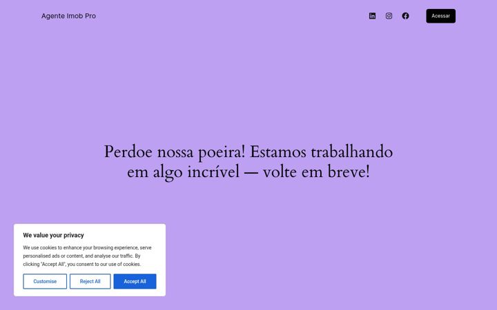 Posnetek zaslona agenteimobpro.com.br