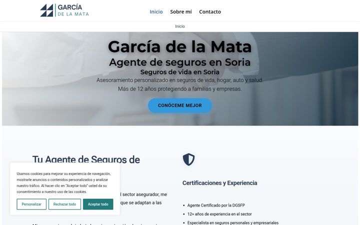 Screenshot of agentejorgegarcia.com