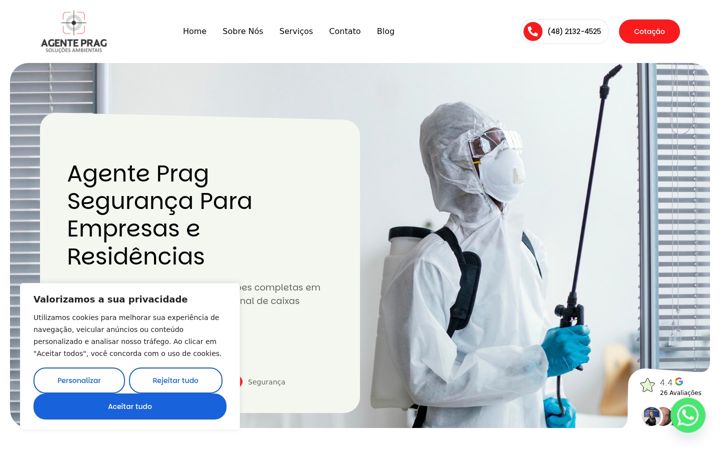 Screenshot of agenteprag.com.br