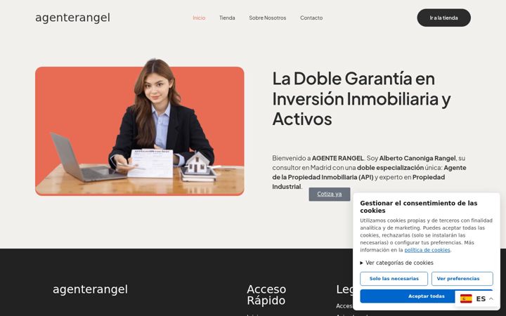 Screenshot of agenterangel.com